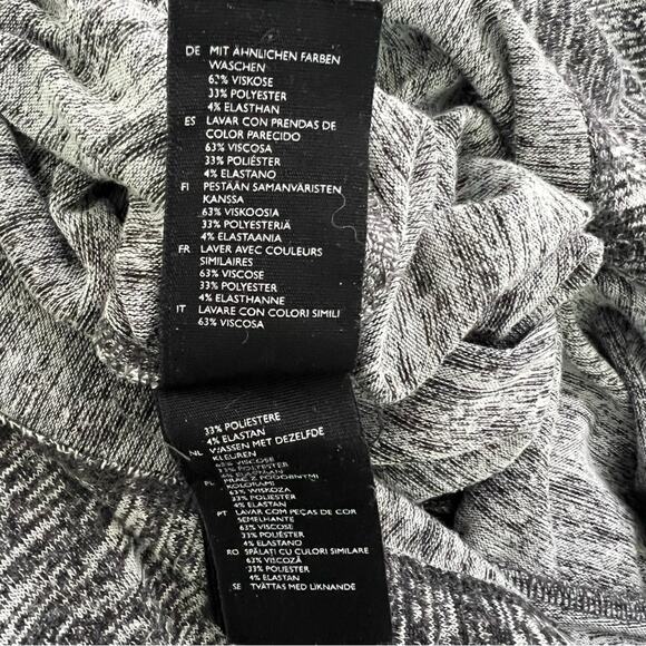 COS Gray Casual Melange Knit Jersey Minimalist Dress Size Small - Picture 10 of 11